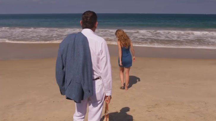 (Foto: Televisa/SBT/As Filhas da Senhora Garcia) Foto em As Filhas da Senhora Garcia: Luis leva Mar para uma ilha paradisíaca