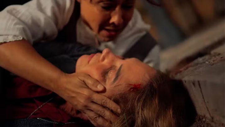 (Foto: TV Globo/Êta Mundo Melhor!) Êta Mundo Melhor!: Sandra acelera carro para atropelar Zulma